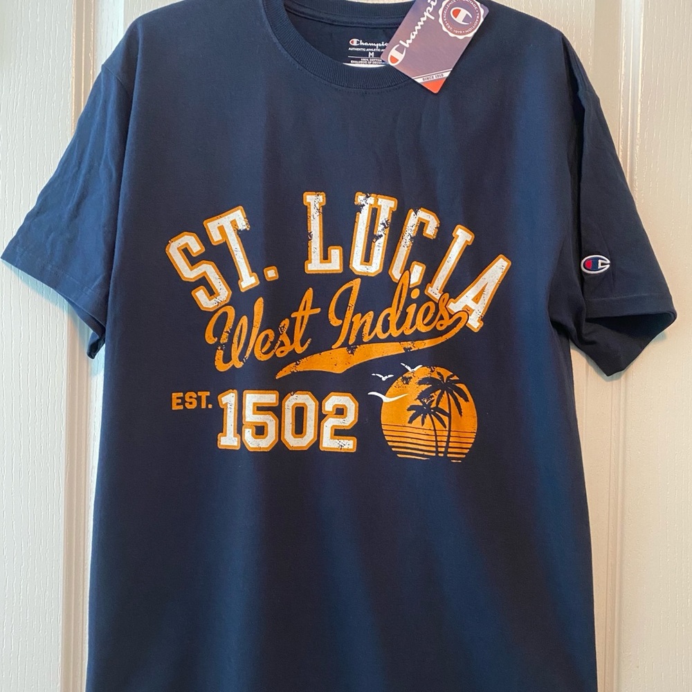 NWT St. Lucia West Indies Tshirt